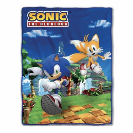 Sonic The Hedgehog and Tails 45 x 60 Fleece Blanket